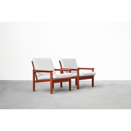 Image 1 of Pair of vintage armchairs by Illum Walkelsø for Niels Eilersen, 1960s