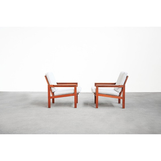 Image 1 of Pair of vintage armchairs by Illum Walkelsø for Niels Eilersen, 1960s