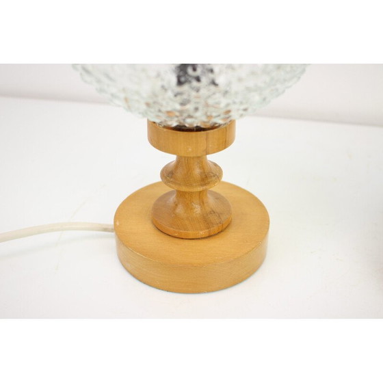 Image 1 of Pair of vintage plastic and glass table lamps, Hungary 1970
