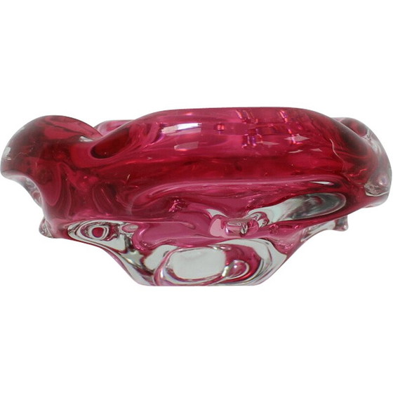 Image 1 of Vintage Bohemian Art glass bowl by Josef Hospodka, 1960s
