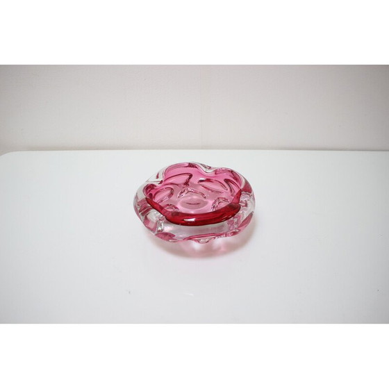 Image 1 of Vintage Bohemian Art glass bowl by Josef Hospodka, 1960s