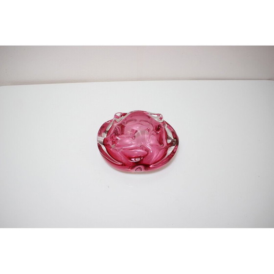 Image 1 of Vintage Bohemian Art glass bowl by Josef Hospodka, 1960s