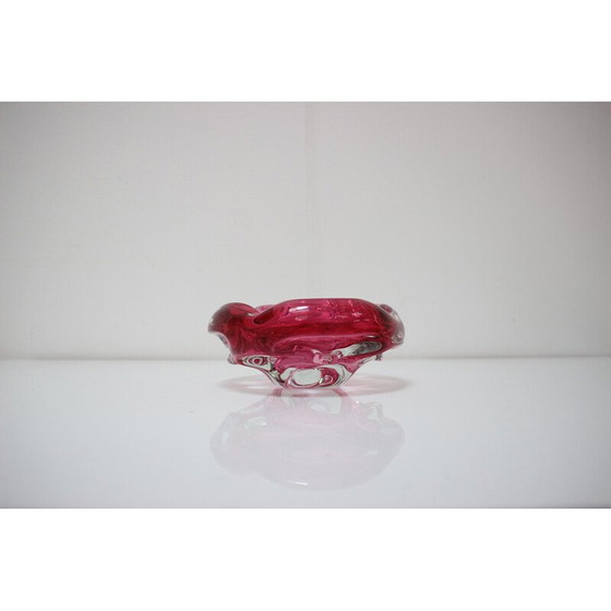 Image 1 of Vintage Bohemian Art glass bowl by Josef Hospodka, 1960s