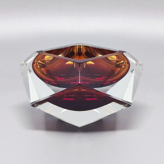Image 1 of 1960s Gorgeous Brown Ashtray or Catchall by Flavio Poli for Seguso - Made in Italy