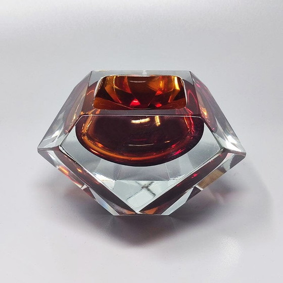 Image 1 of 1960s Gorgeous Brown Ashtray or Catchall by Flavio Poli for Seguso - Made in Italy