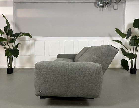 Image 1 of Rolf Benz 50 fabric gray designer sofa couch + stool