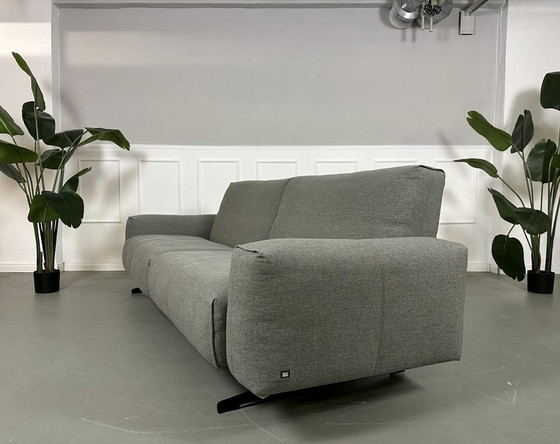 Image 1 of Rolf Benz 50 fabric gray designer sofa couch + stool