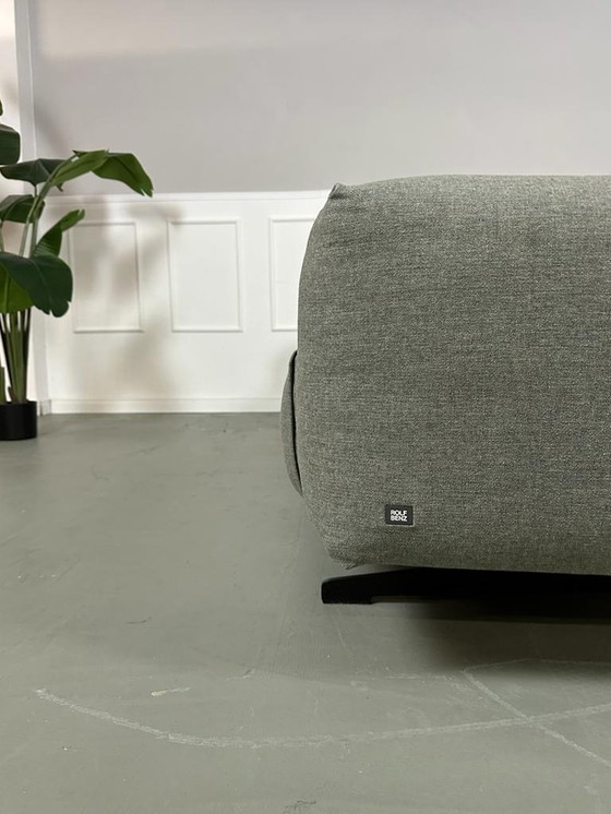 Image 1 of Rolf Benz 50 Tissu Gris Canapé design + pouf