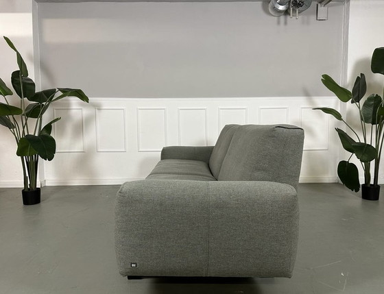 Image 1 of Rolf Benz 50 Tissu Gris Canapé design + pouf