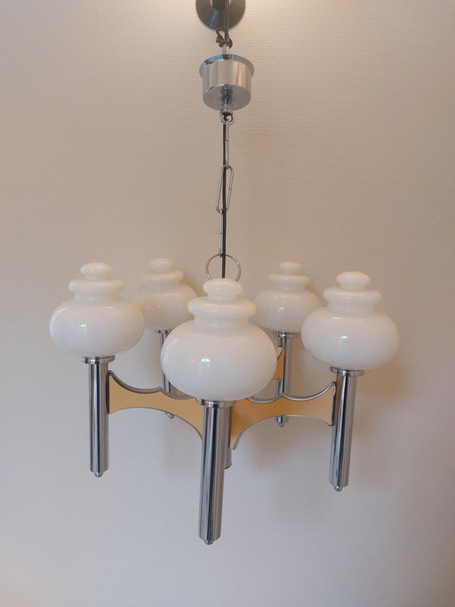 Mid - Century Gaetano Sciolari Ceiling Lamp.