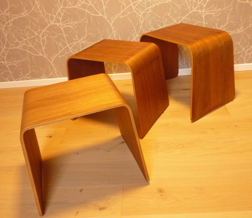 Set Of 3 Teak Nesting Tables