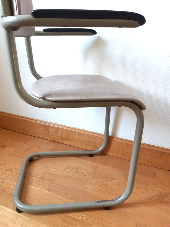 Image 1 of 2 x  chaises cantilever Tubax 1950