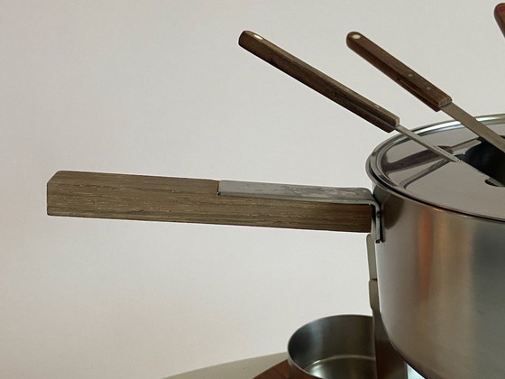 Image 1 of Large Stelton Fondue Set Peter Holmblad Denmark