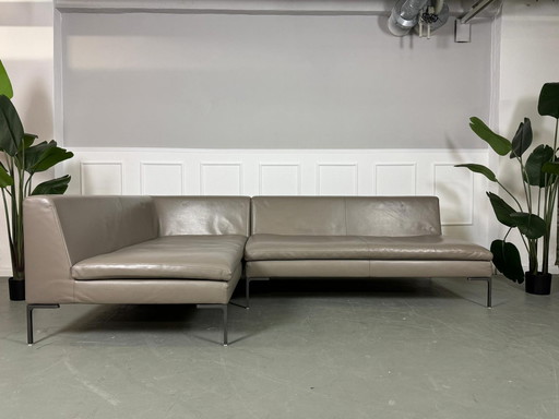 B&B Italia Charles designer brand sofa leather