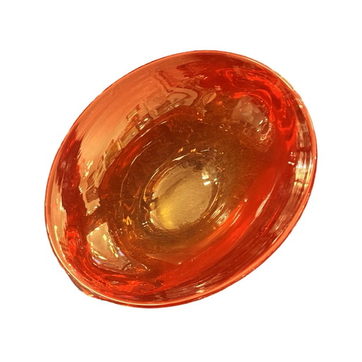 Glass Bowl, Designed By E. Gerczuk-Moskaluk, Sudety Glassworks, Poland, 1970S.