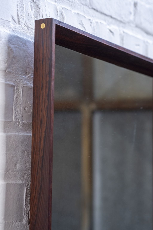 Danish Midcentury Modern rosewood mirror, 1960s