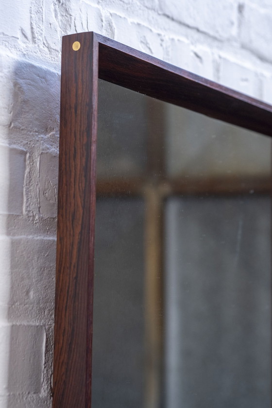 Image 1 of Danish Midcentury Modern rosewood mirror, 1960s