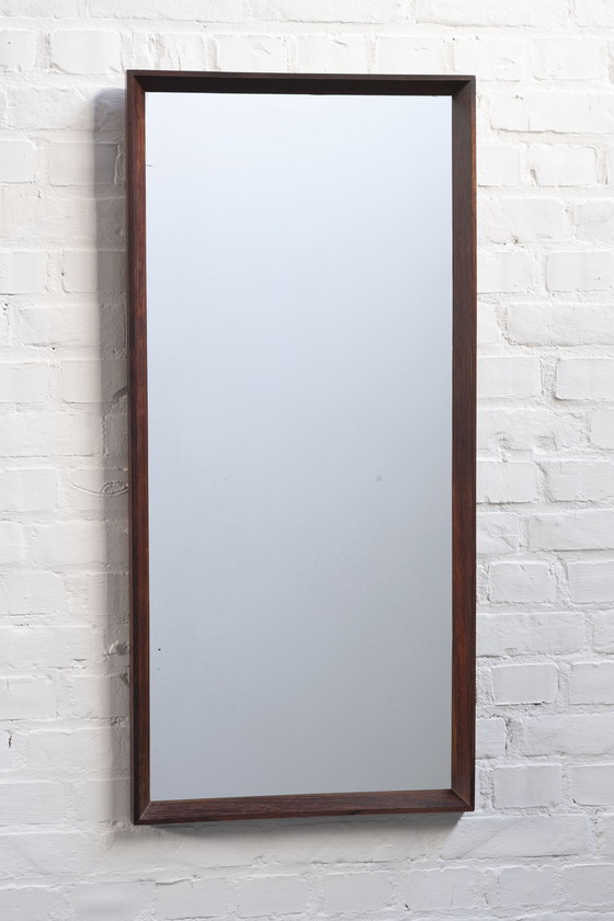 Image 1 of Danish Midcentury Modern rosewood mirror, 1960s