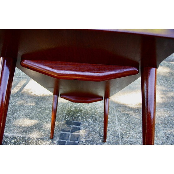 Image 1 of Vintage rectangular solid teak coffee table by John Boné, Denmark 1960