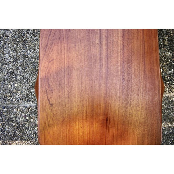 Image 1 of Vintage rectangular solid teak coffee table by John Boné, Denmark 1960