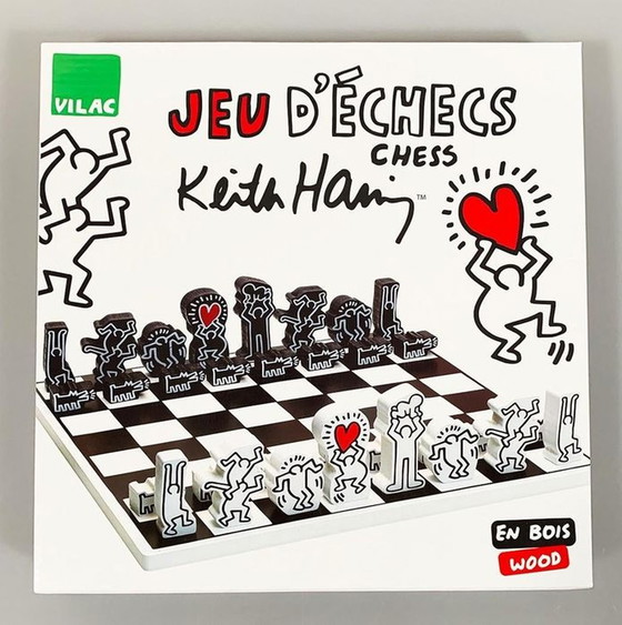 Image 1 of Jeu d'échecs de Keith Haring objet décoratif