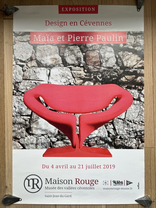 Pierre Paulin Design Groovy Tongue Expo Poster Artifort