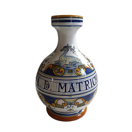 Image 1 of Handpainted Italian Deruta Vase