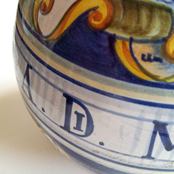 Image 1 of Handpainted Italian Deruta Vase