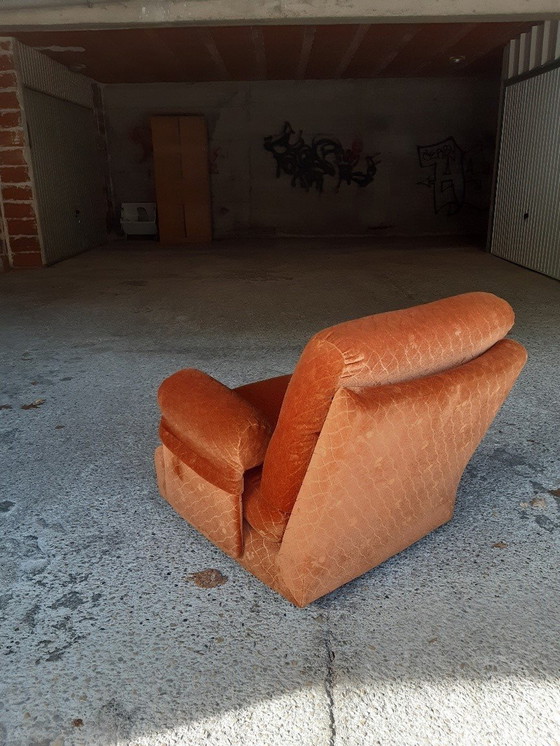 Image 1 of 5/7 Orange chair Ligne Roset Pr M. Ducaroy Mod. Albany, Design Epo. Vintage