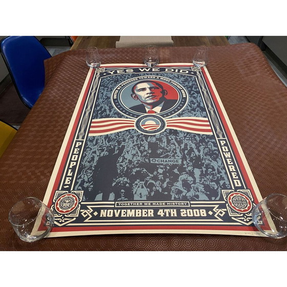 Image 1 of Manifesto d'epoca del presidente Barack Obama di Shepard Fairey, 2008