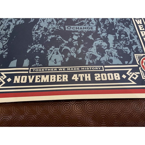 Image 1 of Manifesto d'epoca del presidente Barack Obama di Shepard Fairey, 2008
