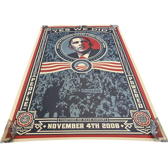 Image 1 of Manifesto d'epoca del presidente Barack Obama di Shepard Fairey, 2008