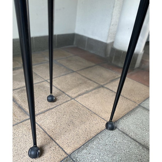 Image 1 of Vintage pedestal table on wheels by Pascal Mourgue for Artelano