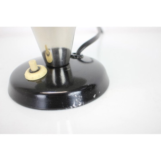 Image 1 of Vintage Mushroom table lamp in metal and chrome, Czechoslovakia 1930
