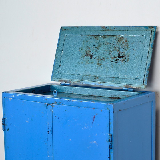 Image 1 of Industrial Iron Cabinet, 1960S