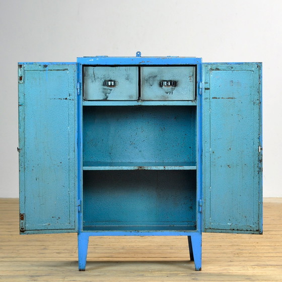 Image 1 of Industrial Iron Cabinet, 1960S