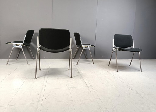 Vintage Dsc 106 Side Chairs By Giancarlo Piretti For Castelli, Set Of 4