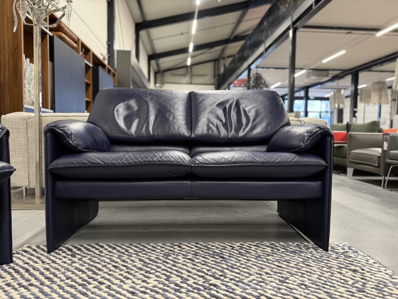 Image 1 of Leolux Bora Beta Sofa 2-Seater Blue Leather 147