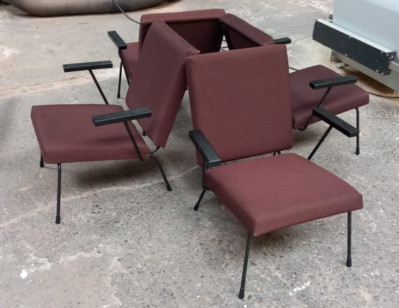 Image 1 of 4x Gispen 1407 armchair