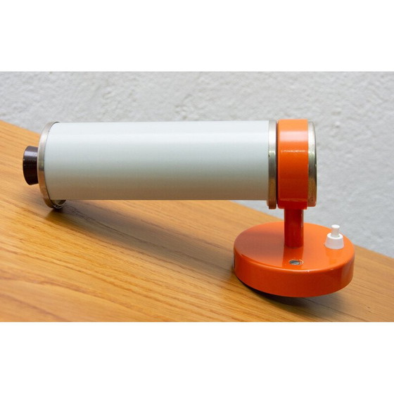 Image 1 of Vintage aluminum, plastic, chrome and scroll wall lamp by Josef Hurka for Napako, 1960