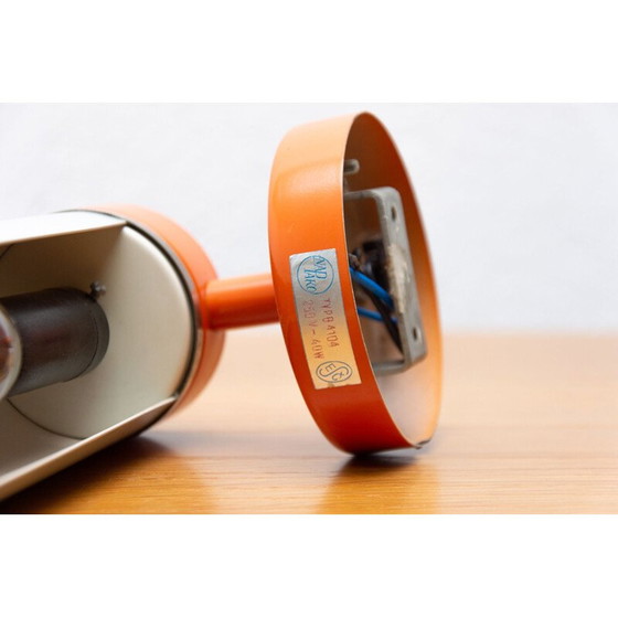 Image 1 of Vintage aluminum, plastic, chrome and scroll wall lamp by Josef Hurka for Napako, 1960