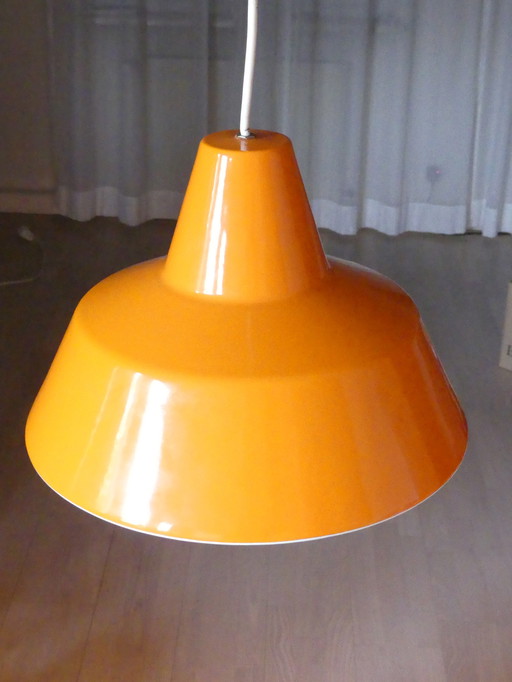 Ceiling lamp enamel orange