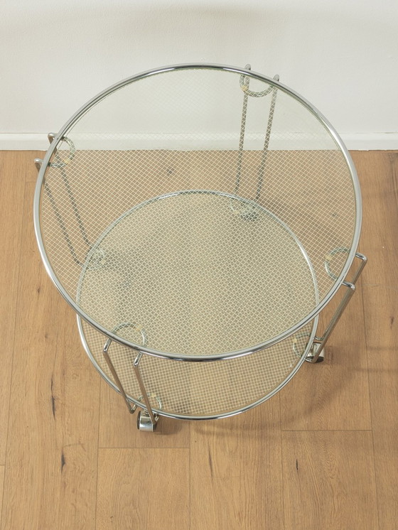 Image 1 of Mesa auxiliar de cristal de los años 80