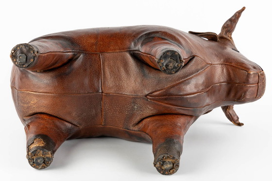 Image 1 of Footstool Bull By Dimitri Omersa For Liberty