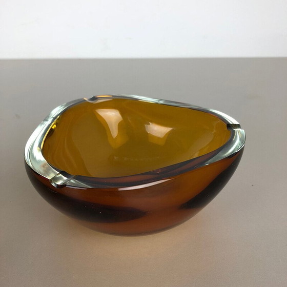 Image 1 of Pair of vintage New Old Stock Murano Ashtray Elements Antonio da Ros for Cenedese 1960s