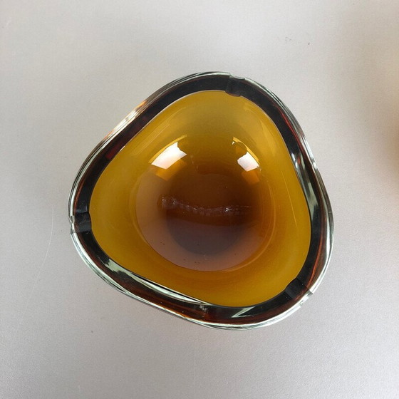 Image 1 of Pair of vintage New Old Stock Murano Ashtray Elements Antonio da Ros for Cenedese 1960s
