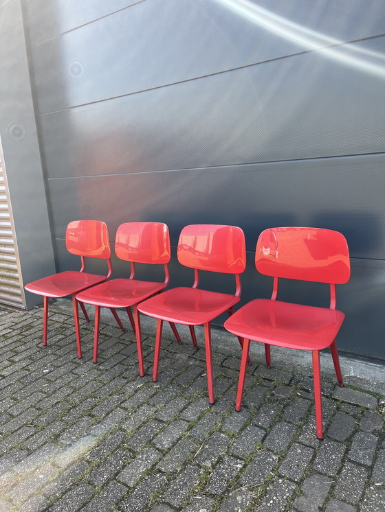 Image 1 of 4x Chaises de salle à manger Friso Kramer revolt