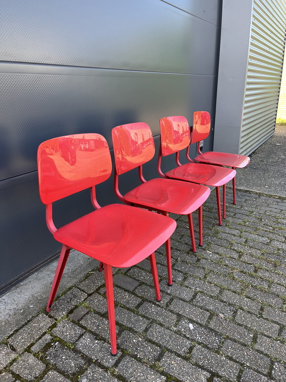 Image 1 of 4x Chaises de salle à manger Friso Kramer revolt