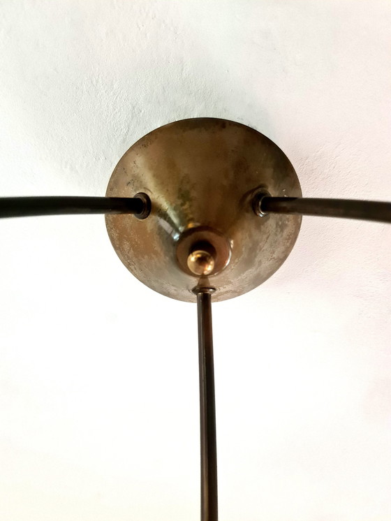 Image 1 of Stilnovo - Brass Sculpture Ceiling Lamp - Ca, 1950 - Italy