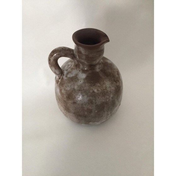 Image 1 of Pair of vintage glazed ceramic vases by Alexandre Kostanda, France